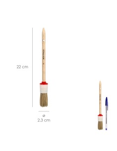 Brocha Brico Redonda Cerda Blanca Nº 4 2