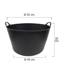 Capazo Plastico Negro Numero 4 55 Litros 2