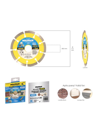 Disco Diamante 115 mm. General Obra Segmentado Sinterizado