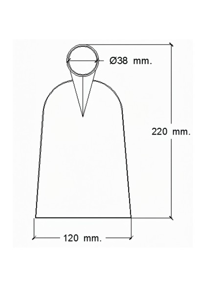 Azada Forjada Sin Mango 219 / 660 Gramos