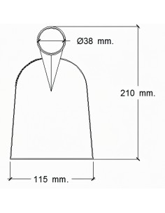 Azada Forjada Sin Mango 219/ 650 Gramos 2