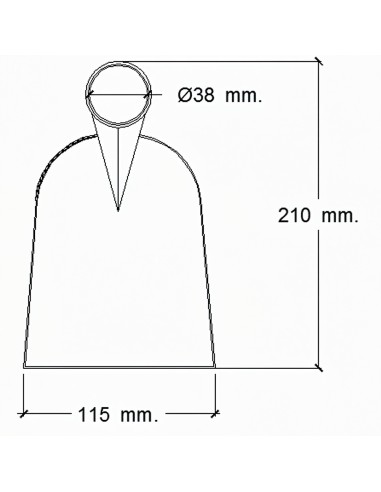Azada Forjada Sin Mango 219/ 650 Gramos