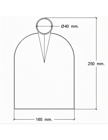 Azada Forjada Sin Mango 192/1000 Gramos