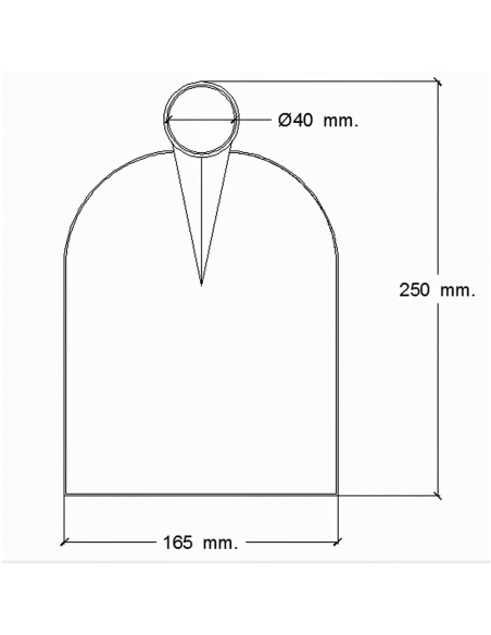 Azada Forjada Sin Mango 192/1000 Gramos