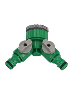 Adaptador Manguera Plastico 3/4 - 1" Hembra con 2 tomas Blister 2
