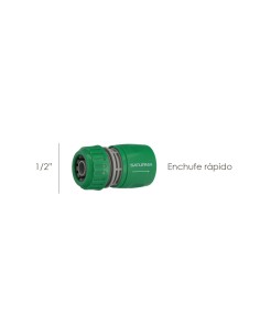 Conector Manguera Plastico 1/2 Blister 2