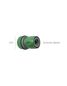 Conector Manguera Plastico 3/4 Blister 2