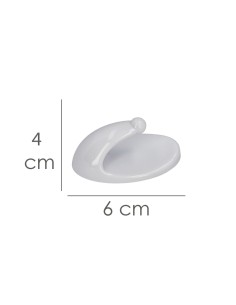 Colgador Oryx Blanco Grande (Blister 2 Unidades) Adhesivo 2