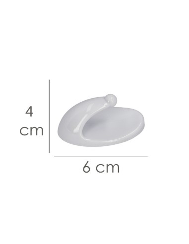 Colgador Oryx Blanco Grande (Blister 2 Unidades) Adhesivo