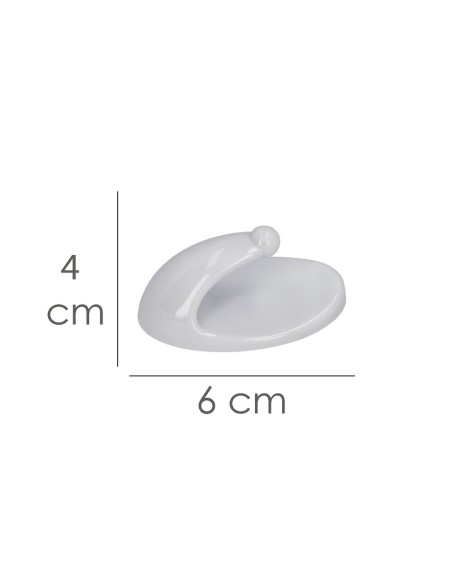 Colgador Oryx Blanco Grande (Blister 2 Unidades) Adhesivo