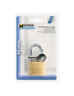 Candado Laton Arco Largo 40 mm. 2