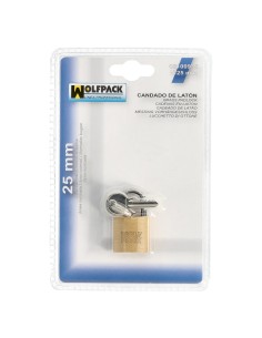 Candado Laton Arco Normal 25 mm. 2