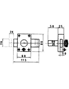 Cerrojo Lince 3910/he Pintado 2