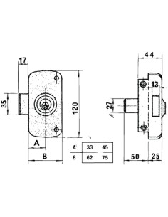Cerradura Lince 5056C-BO/ 60 Derecha 2