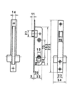 Cerradura Lince 5569n Hn/20 mm. 2