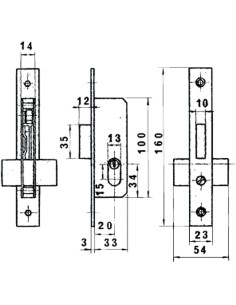 Cerradura Lince 5562n Hn/20 mm. 2
