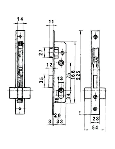 Cerradura Lince 5560n Hn/20 mm.