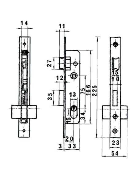 Cerradura Lince 5560n Hn/20 mm.
