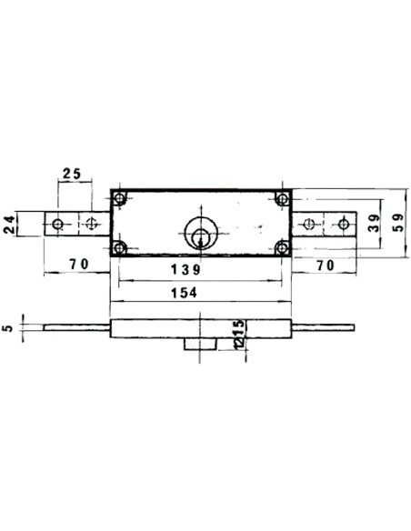Cerradura Lince 5511 Bicromatada