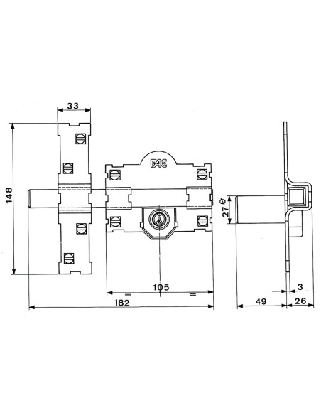 Cerrojo Fac 101-l/105-p