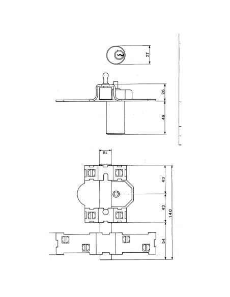 Cerrojo Fac 201-r/ 80-p