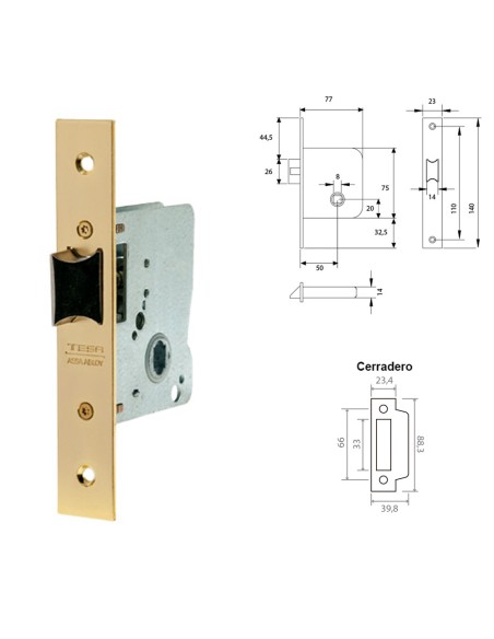 Cerradura Tesa 2015-hl/50