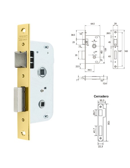 Cerradura Tesa 2004-hl/40
