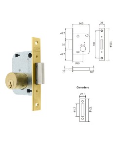 Cerradura Tesa 2001-hl/40 2