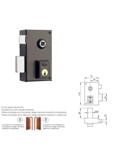 Cerradura Yale 56-B/HPR/70/ Izquierda 2