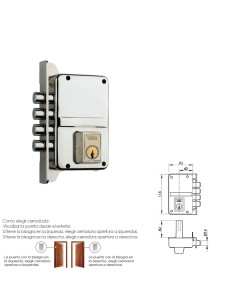 Cerradura Yale 8-0-hn/ Izquierda 2