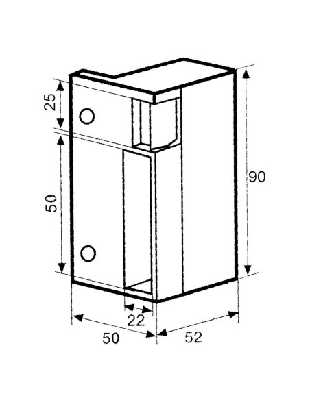 Cerradura Jis 12 Voltios 1035 Izquierda Sobreponer Gris