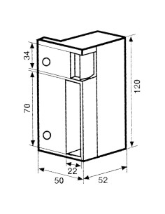 Cerradura Jis 12 Voltios 1037 Izquierda Sobreponer Gris 2