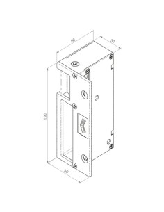 Cerradura Jis 12 Voltios 1037 Derecha Sobreponer Gris 2