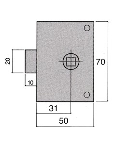Picaporte Ucem 234-hz/50 2