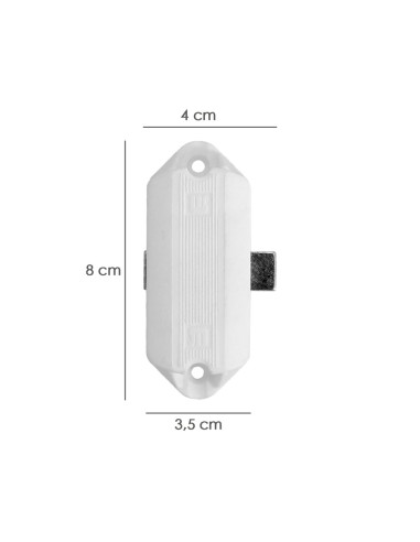 Cerradura Falleba Sin Llave 93/ Blanco