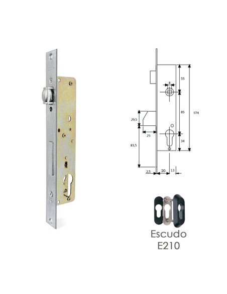 Cerradura Tesa 2216/20/3ai