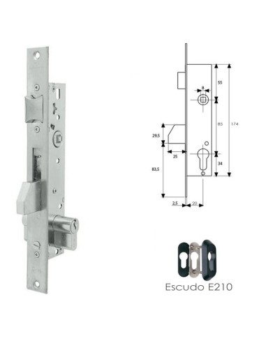 Cerradura Tesa 2210/20/3ai