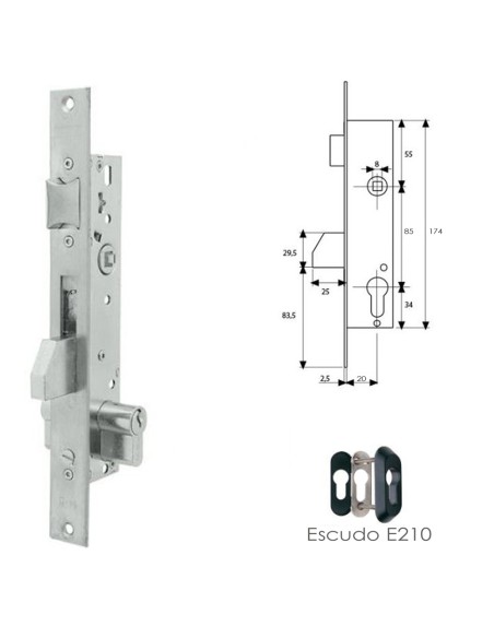 Cerradura Tesa 2210/20/3ai