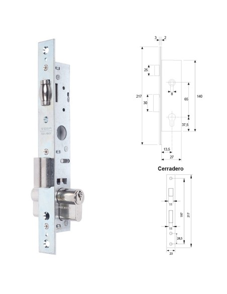 Cerradura Tesa 2206-hz/15