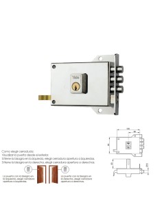 Cerradura Yale 7-hn/ Derecha 2