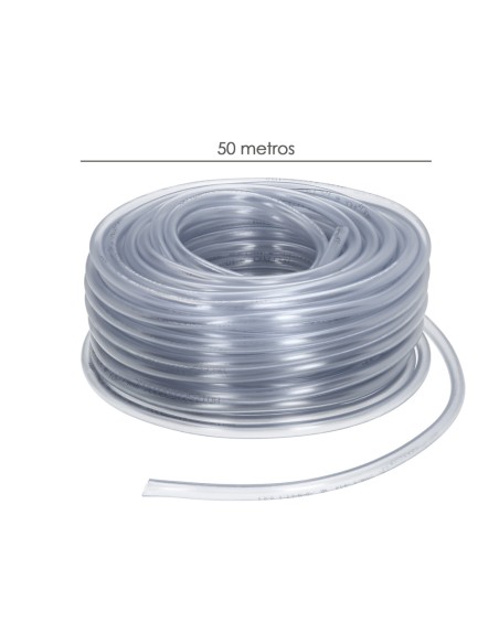 Manguera Transparente Nivel 14x18 mm. Rollo 50 metros