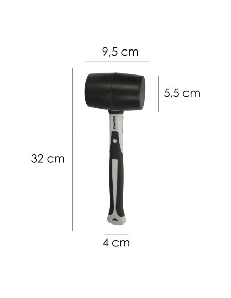 Maza Goma Mango Fibra Vidrio 500 Grms