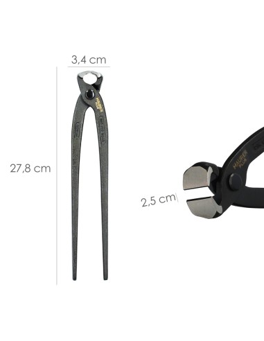 Tenazas Rusas Maurer Plus Negra 11"