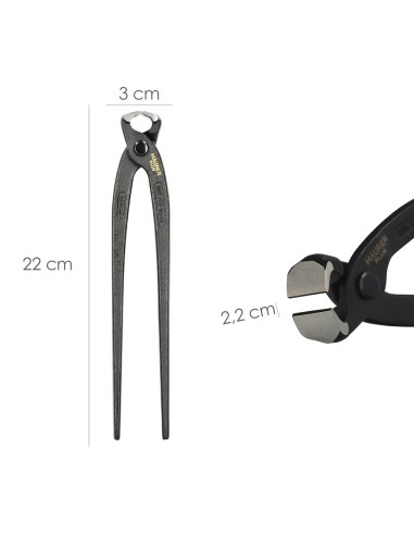Tenazas Rusas Maurer Plus Negra 9"