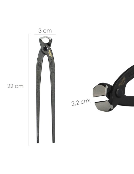 Tenazas Rusas Maurer Plus Negra 9"