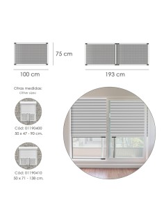 Marco Mosquitero Aluminio Extensible 75x100/187 cm. 2