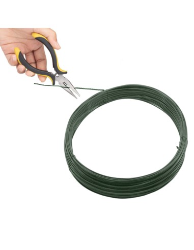 Alambre Plastificado 1,2 mm. Verde (Rollo 50 metros)