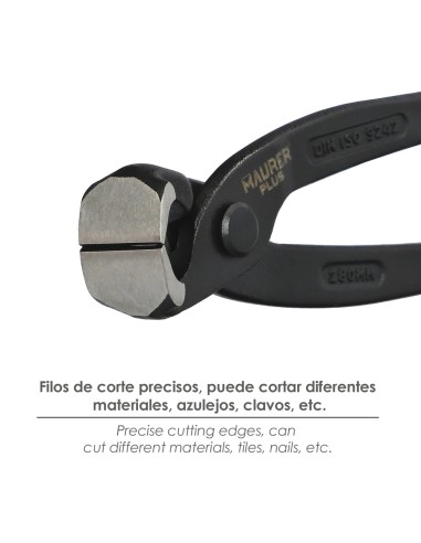 Tenazas Rusas Maurer Plus Negra 9"