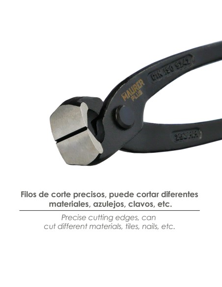 Tenazas Rusas Maurer Plus Negra 10"