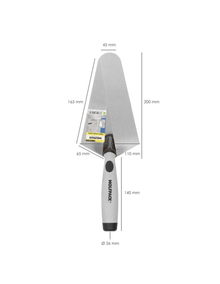 Paleta Wolfpack Plus Mango de Goma 348 200mm.